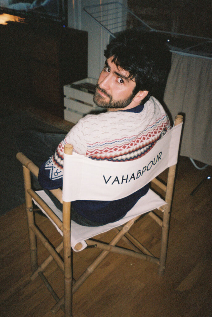 Brwa Vahabpour på set. (foto Lea Meyer)